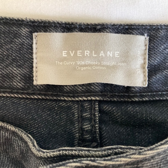 Everlane Curvy 90s Cheeky Jeans in Black, Size 33 Regular - Picture 5 of 6